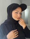 Sayra Shawl Kadın Siyah Şapka Şal