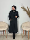 Sayra Shawl Kadın Siyah Trençkot