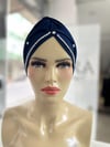 Sayra Shawl KadınTaşlı Bone Lacivert