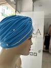 Sayra Shawl KadınTaşlı Bone Mavi