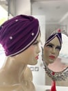 Sayra Shawl KadınTaşlı Bone Mürdüm