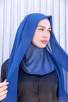 Sayra Shawl Mavi Boneli Şal