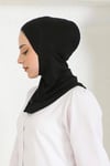 Sayra Shawl Yeni Nesil Boyunluklu Siyah Bone SYR004
