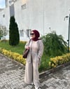 Sayra Shawl Zeynep Takım Krem