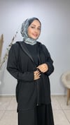 Sayra Shawl Zeynep Takım Siyah