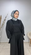 Sayra Shawl Zeynep Takım Siyah
