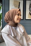 shawl hazır şal açık karamel