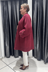 Selma Büyük Beden Açık Ön Cepli Triko Hırka