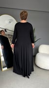 Selma Büyük Beden Broşlu Elbise