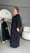 Selma Büyük Beden Çiçek Desen İşlemeli Elbise