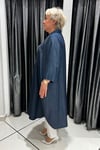 Selma Büyük Beden Çiçek Detaylı İşlemeli Çıt Çıtlı Kap
