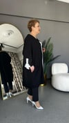 Selma Büyük Beden Çiçek İşlemeli Elbise