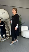 Selma Büyük Beden Çiçek İşlemeli Elbise