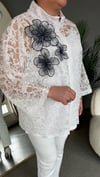 Selma Büyük Beden Dantel Ceket