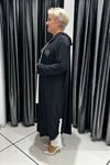 Selma Büyük Beden Dekoratif Broşlu Hırka/Kap