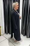 Selma Büyük Beden Dekoratif Broşlu Hırka/Kap