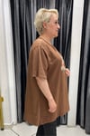 Selma Büyük Beden Desenli T-Shirt