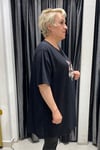 Selma Büyük Beden Desenli T-Shirt