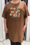Selma Büyük Beden Desenli T-Shirt