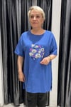 Selma Büyük Beden Desenli T-Shirt