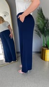Selma Büyük Beden Geniş Paça Rahat Pantolon Büyük