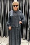 Selma Büyük Beden Hakim Yaka İkili Takım