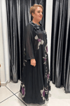 Selma Büyük Beden İçlikli Şifon Krep Elbise