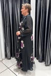 Selma Büyük Beden İçlikli Şifon Krep Elbise