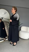 Selma Büyük Beden İnci İşlemeli Elbise