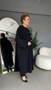 Selma Büyük Beden İnci İşlemeli Elbise