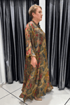Selma Büyük Beden İpek Şifon Askılı İçlikli Elbise