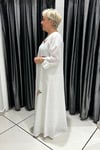 Selma Büyük Beden Kolsuz İç Elbiseli Çiçek İşlemeli Elbise