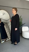 Selma Büyük Beden Kolye Hediyeli Plise Elbise