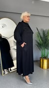 Selma Büyük Beden Kravatlı Elbise