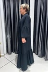 Selma Büyük Beden Krep Düğmeli Şık Elbise