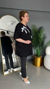 Selma Büyük Beden Kurdele İşlemeli Bluz