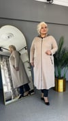 Selma Büyük Beden Leopar Kapüşonlu Hırka