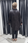 Selma Büyük Beden Modern Detaylı Saten Tunik