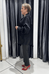 Selma Büyük Beden Modern Detaylı Saten Tunik