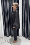 Selma Büyük Beden Modern Detaylı Saten Tunik