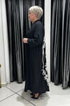 Selma Büyük Beden Önden Düğmeli Arka İşlemeli Elbise