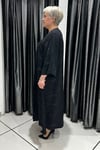 Selma Büyük Beden Önü Açılabilir Desenli Çıt Çıtlı Kap/Elbise