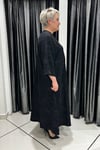Selma Büyük Beden Önü Açılabilir Desenli Çıt Çıtlı Kap/Elbise