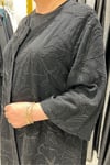 Selma Büyük Beden Önü Açılabilir Desenli Çıt Çıtlı Kap/Elbise