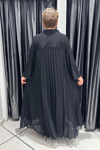 Selma Büyük Beden Örme Plise İçlikli Elbise