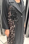 Selma Büyük Beden Örme Plise İçlikli Elbise