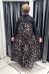 Selma Büyük Beden Örme Plise İçlikli Elbise