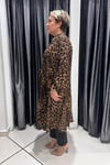 Selma Büyük Beden Pamuk Saten Leopar Tunik