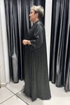 Selma Büyük Beden Pamuk Saten Puantiye Elbise