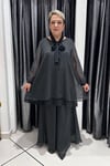 Selma Büyük Beden Puantiye Altlı Üstlü Takım